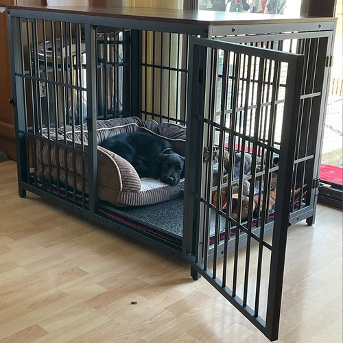 Vintage wooden dog crate heavy - wooden,
