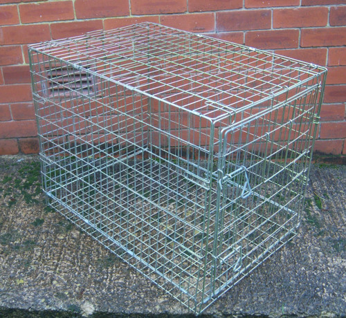 Large metal dog - metal, crate