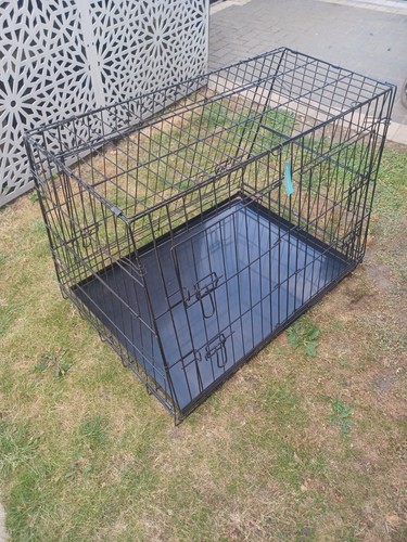 Large metal dog travel - large,