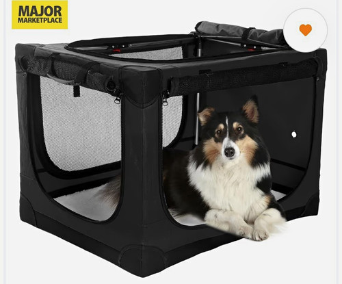 Collapsible dog crate - dog,