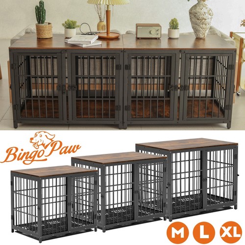 Large wooden dog crate pet - x-large,