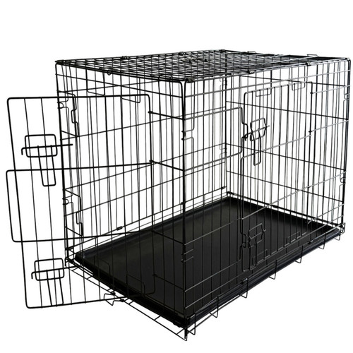 Black heavy duty dog crate - duty, 2