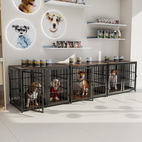Large wooden dog crate strong - dog,