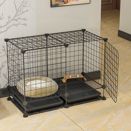 Large metal pet cage dog - metal, crate