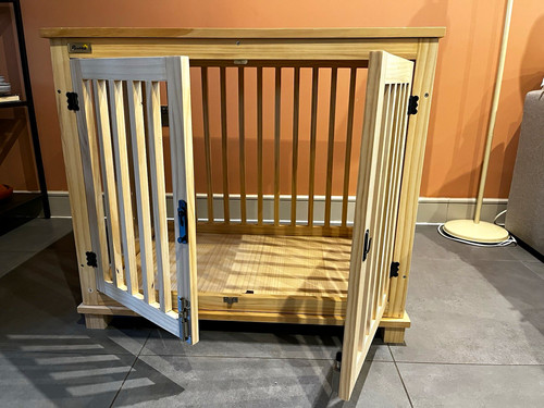 Wooden dog crate standard - wooden,