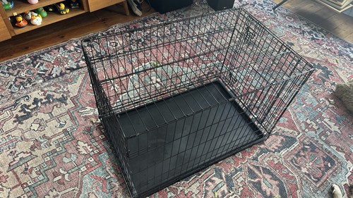 Large folding metal - folding, crate