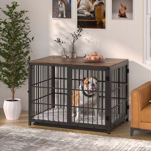 Bingopaw wooden dog crate - wooden,