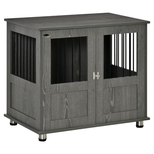 Pawhut wooden wire dog cage - &,