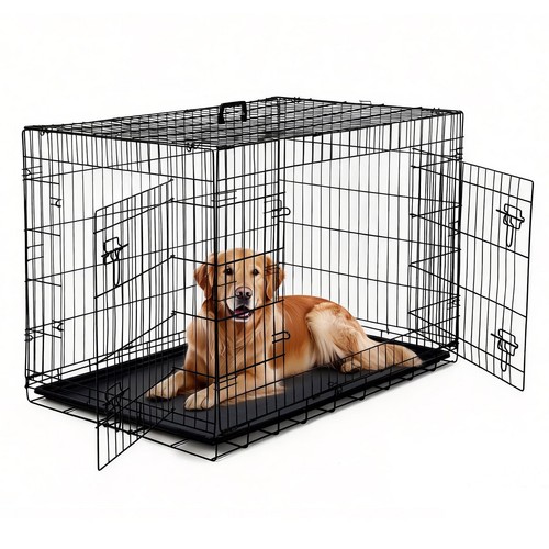 Folding metal dog - dog, crate