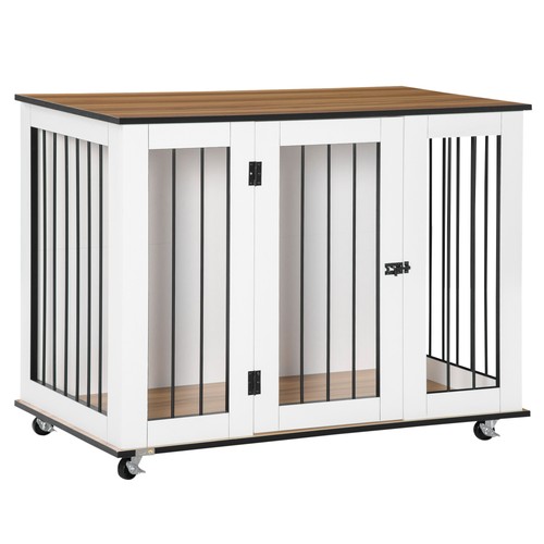 Pawhut dog crate furniture - crate,